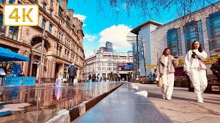 Manchester Spring Walk ️ Exchange Square & Cathedral Gardens