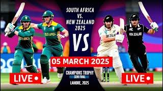 Live Champions Trophy Cricket South Africa Vs New Zealand 2nd Semi Final from Lahore Cricket Stadium