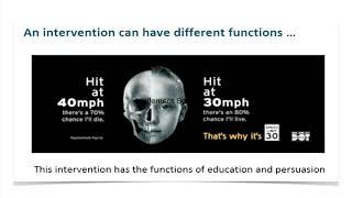 intervention functions and policy categories