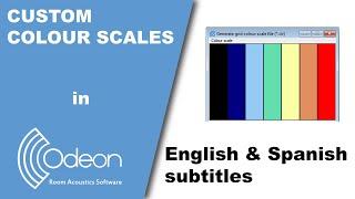 How to make custom colour scales - ODEON Tutorial