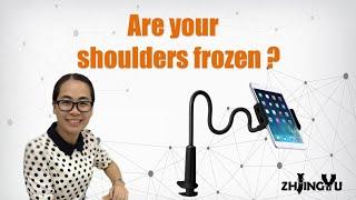 Are your shoulders frozen when using the mobile for a long time?I Long Arm Phone Holder Tablet Stand