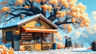 Early Season Cold Wind  Cozy Christmas Cafe Vibes  Lofi Hip-hop Mix to Study/Relax/Work ️