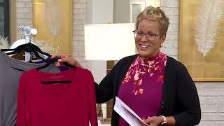 Susan Graver Modern Essentials Set of 2 Liquid Knit Tops on QVC