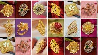 Latest and Beautiful Gold Ring Designs for Women ||New gold ring designs ||Ring design collections