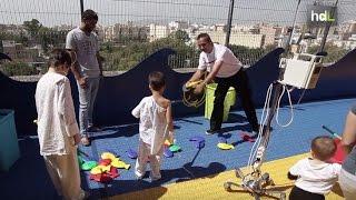 HDL La terraza del Hospital Materno de Málaga, una ludoteca al aire libre para los niños ingresados