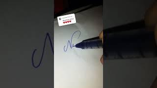 signature style N#handwriting #signature