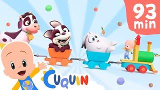 Learn the Big and Small with Cuquin's color train and more  Videos & cartoons for babies