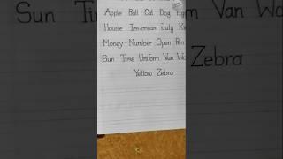 Beautiful English Word practice.Improve your hand writing ️#shorts #subscribe