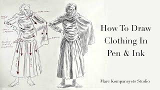 How To Draw Clothing in Pen & Ink