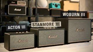 Marshall Acton3 vs Stanmore 3 vs Woburn 3 Speaker Comparison Review