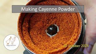 Making Cayenne Powder