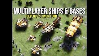 Real Multiplayer Ships & Bases Ceverus Server Tour - Space Engineers