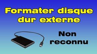 Comment formater un disque dur externe non reconnu et non alloué Windows 10