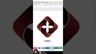 Logo Design in corel draw #graphicdesign #coreldraw #shorts #youtube