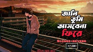 Jani Tumi Asbena Fire - জানি তুমি (slowed & reverb) Bangla Lofi Songs | Jani Tumi