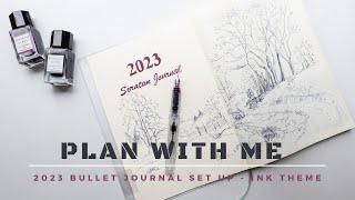 Bullet Journal 2023 Plan With Me - Ink Drawing Theme