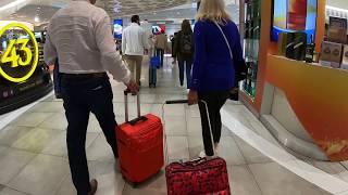 Departure procedure, Malaga AGP Airport and walking tour