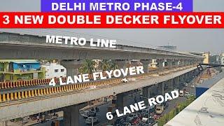 Delhi Metro Phase 4 update | Double Decker flyover in Delhi Metro phase 4 | Papa C onstruction