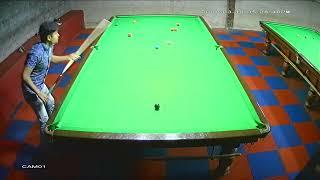 Khizar Aziz clearance of 77 against Sagheer Shah at Gulf Snooker Club, Karachi.