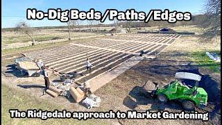 Building no-dig/no-till beds. BEDS.PATHS.EDGES