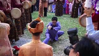 Silat Pengantin 2013 greet and inviting the bride and groom through with the kompang drum beats