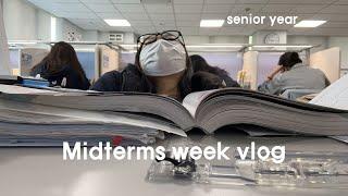 Study vlog️midterms, studying w/ friends, math, realistic