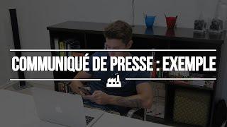 Comment faire un communiqué de presse (exemple)