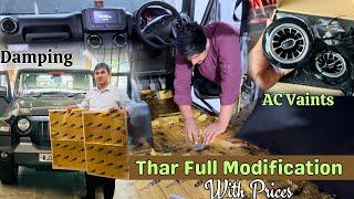 Thar Modification !! Thar Interior Modification !! Thar Modification With Best Price ‍️