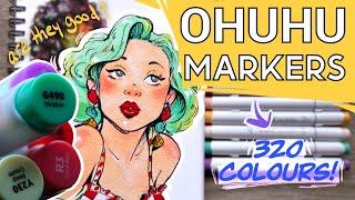 OHUHU unboxing/review: 320 MARKERS!?