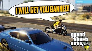 POWER HUNGRY KID THREATENS TO BAN US! (GTA RP)