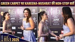 Kareena Kapoor Khan & Nushrratt Bharuccha's  Non-Stop Conversation At IIFA 2025