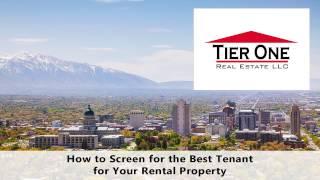 How to Screen for the Best Tenant for Your Salt Lake City Rental Property