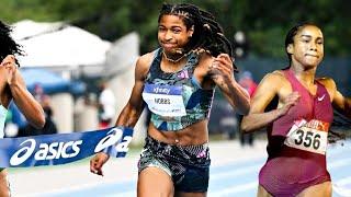 Full Race| Women 100m New York City Grand Prix|Aleia Hobbs Defeated Briana Williams