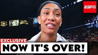 A'ja Wilson THROWS TANTRUM fit After WNBA SUSPENDED Her For RACIST ASSAULT On Caitlin Clark!