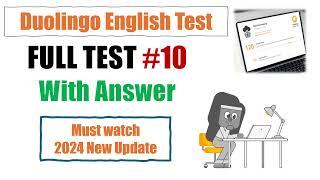 1 hr Full Duolingo English Test - 2024 new update - Practice set #10