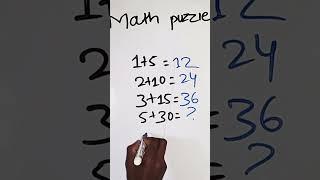 Math Puzzle #mathpuzzle #shorts