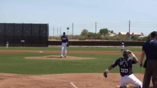 Dexter Carter of the San Diego Padres