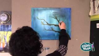 The Loaded Brush Heather Colibri painting 'Cherry Blossoms'