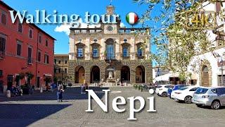 Nepi (Lazio), Italy【Walking Tour】History in Subtitles - 4K