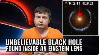 Ridiculously Massive Black Hole Was Hiding Inside This Einstein Lens This Whole Time