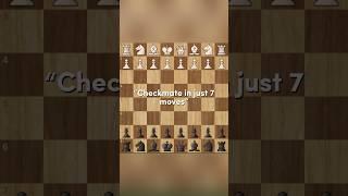 Checkmate in just 7 moves | Best trap #chess #trap #views #viral #viralvideo