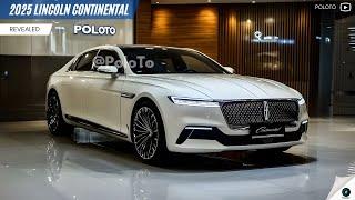 2025 Lincoln Continental reveló: ¡un lujo clásico con la última tecnología!