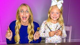 6 Year Old Everleigh Does Her Mommy's Make-Up And Hair!!!