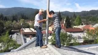 IOOF #167 Flagpole Install