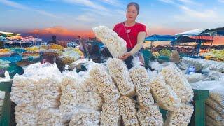 Make A Lot Of Rice Cake Tube Goes To Market Sell - Use Truck To Carry Goods To Market - Village Girl