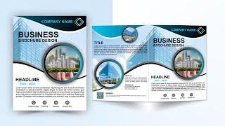 Bi-Fold Brochure Design | How To Design Bi-Fold Brochure Design | 2 Fold Brochure design