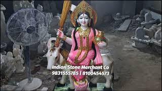 Joy Maa Sitla 4feet marble Murti full painting Kolkata murti market @indianstonemerchantco.2262