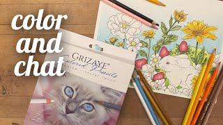  Color & Relax with Me! Grizaye Garden Hideaway Livestream  Pt 2