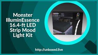 Monster IlluminEssence 16.4-ft LED Strip Mood Light Kit - PLuGHiTz Live Unboxed