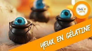 Recette Halloween Yeux en gélatine et à la noix de coco